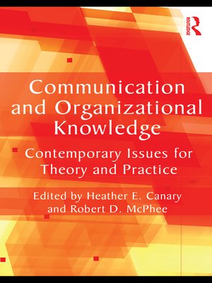 cover image of Communication and Organizational Knowledge